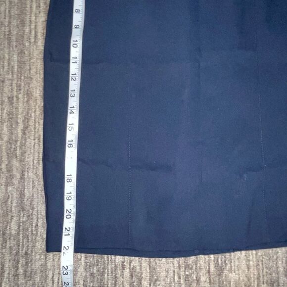 Brand New Van Heusen Women's Size 4 Stretch Navy Blue A‎ Line Skirt $72 - Picture 7 of 10